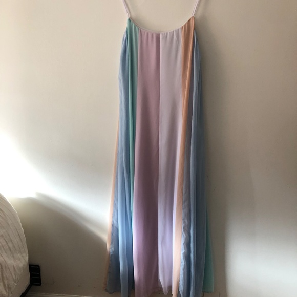 Lulus Days to Remember Light Blue Multi Striped Maxi Dress - Picture 7 of 7